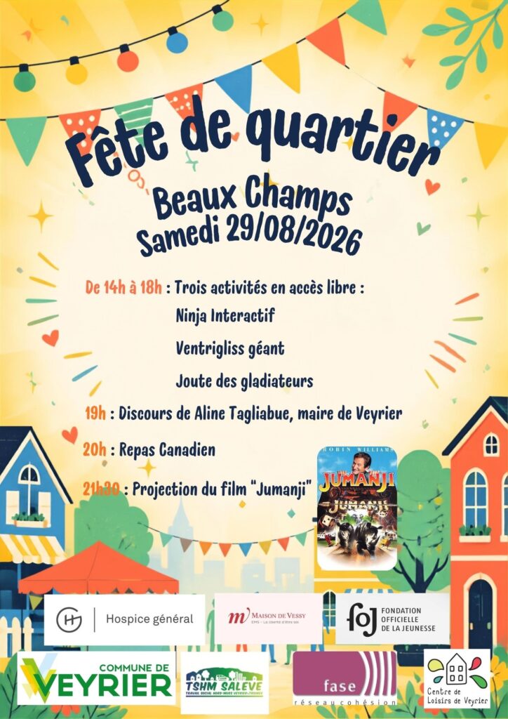 Affiche festive « Fêtes de quartier » (1)